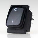 Einbau-Wippschalter schwarz 2-polig EIN/AUS 30×22 mm 16A 250V AC IP65