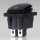 Einbau-Wippschalter schwarz 2-polig EIN/AUS 30×22 mm 16A 250V AC IP65