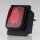 Einbau-Wippschalter rot beleuchtet 2-polig EIN/AUS 30×22 mm 16A 250V AC IP65