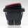 Einbau-Wippschalter rot beleuchtet 2-polig EIN/AUS 30×22 mm 16A 250V AC IP65