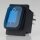 Einbau-Wippschalter blau beleuchtet 2-polig EIN/AUS 30×22 mm 16A 250V AC IP65