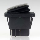 Einbau-Wippschalter transparent beleuchtet 2-polig EIN/AUS 30×22 mm 16A 250V AC IP65