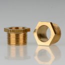 M13x1 Trompetennippel Messing 10mm lang 6-Kant SW14 mit...