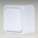 Unitec Aus-/Wechselschalter Aufputz Alpinweiß 10AX / 250V IP20 max. 100W 42010L
