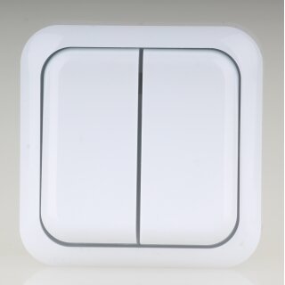 Unitec Serienschalter Aufputz Alpinweiß 10AX / 250V IP20 VDE 42011L