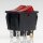 Einbau-Doppel-Wippschalter rot beleuchtet 2×1-polig EIN/AUS 250V 16A