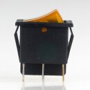 Einbau-Doppel-Wippschalter gelb beleuchtet 2×1-polig EIN/AUS 250V 16A