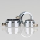 Lampen Stellring 17x9mm für 13mm Pendelrohr mit Nietansatz Messing verchromt