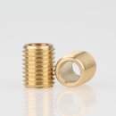 M8x1 Gewinderohr 10mm lang Messing für Lampen und...