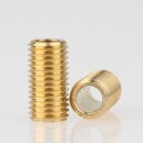 M8x1 Gewinderohr 15mm lang Messing für Lampen und...