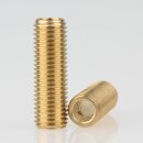 M8x1 Gewinderohr 25mm lang Messing für Lampen und...