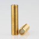 M8x1 Gewinderohr 30mm lang Messing für Lampen und...