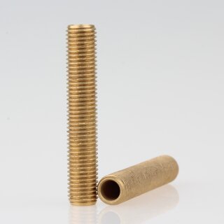 M8x1 Gewinderohr 45mm lang Messing für Lampen und Leuchtenbau