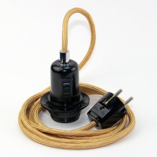 E27 Lampenfassung mit Schalter (EU Stecker)