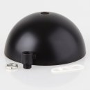 Lampen Baldachin 50x100mm Metall schwarz mit Zugentlaster...