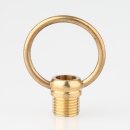 Ringnippel Messing roh beweglicher Bügel rund mit...