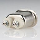 Heißgeräte Warmgeräte Einbaustecker Metall 2P+E Steckerstifte 6mm für alte Toaster Waffeleisen und Bügeleisen