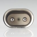 Heißgeräte Warmgeräte Einbaustecker Metall 2P+E Steckerstifte 6mm für alte Toaster Waffeleisen und Bügeleisen