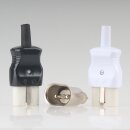 Heißgeräte Warmgeräte Einbaustecker Metall 2P+E Steckerstifte 6mm für alte Toaster Waffeleisen und Bügeleisen
