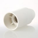 E14 Lampenfassung Thermoplast/Kunststoff weiß mit Glattmantel M10x1 IG
