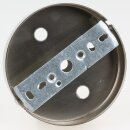 Lampen-Baldachin 100x25mm Metall Edelstahloptik ohne Zugentlaster für 5 Lampenpendel