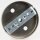 Lampen-Baldachin 100x25mm Metall Edelstahloptik ohne Zugentlaster für 5 Lampenpendel