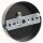 1-Loch Lampen-Baldachin Metall 100x25mm schwarz mit Zugentlaster für 1 Lampenpendel