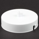 1-Loch Lampen-Baldachin Metall 100x25mm Weiß mit...