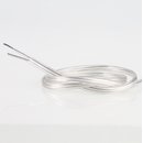 PVC Lampenkabel Flachkabel transparent 2-adrig, 2x0,75mm²