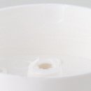 Lampen Verteiler-Baldachin-Set 70x25mm weiß Dreilochscheibe und Befestigungsschraube für Mittelloch