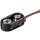 Batteriehalter Batterieclip Akkuclip für 9 Volt Block I-Form mit Anschlusskabel spritzwassergeschützt