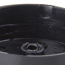 Lampen Verteiler-Baldachin-Set 70x25mm schwarz Dreilochscheibe und Befestigungsschraube für Mittelloch