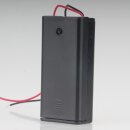Batteriehalter Akkuhalter für 2x Mignonzelle (AA) Gehäuse mit Kabel und Schalter