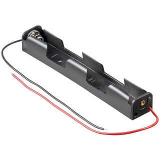 Batteriehalter Akkuhalter für 2x Mignonzelle (AA) mit Anschlusskabel