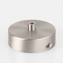 1-Loch Lampen-Baldachin Metall 80x25mm Edelstahloptik mit...