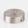 1-Loch Lampen-Baldachin Metall 80x25mm Edelstahloptik mit Zugentlaster für 1 Lampenpendel
