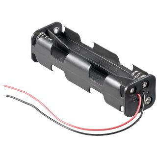 Batteriehalter Akkuhalter für 8x Mignonzelle (AA) mit Anschlusskabel