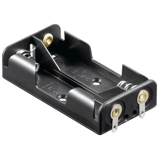 Batteriehalter Akkuhalter für 2x Mignonzelle (AA) mit Lötanschluss