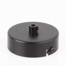 1-Loch Lampen-Baldachin Metall 80x25mm schwarz mit...