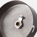 1-Loch Lampen-Baldachin Metall 80x25mm schwarz mit Zugentlaster für 1 Lampenpendel