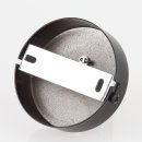 Lampen-Baldachin 80x25mm Metall schwarz für 1 Lampenpendel mit Kabel Zugentlastung
