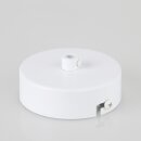 1-Loch Lampen-Baldachin Metall 80x25mm weiß mit...