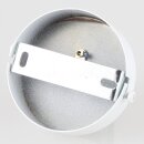 1-Loch Lampen-Baldachin Metall 80x25mm weiß mit Zugentlaster für 1 Lampenpendel
