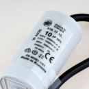 10uF 450V Anlaufkondensator Betriebskondensator Motorkondensator mit Kabel spritzwassergeschützt