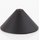 Lampen Leuchten Kunststoff Baldachin 118x57mm schwarz Pyramiden Form