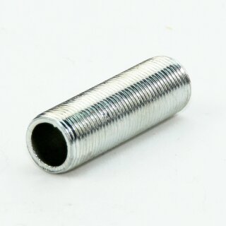 M13x1 Gewinderohr 40mm lang Metall/Eisen verzinkt für Lampen und Leuchtenbau