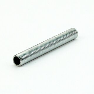 M13x1 Gewinderohr 100mm lang Metall/Eisen verzinkt für Lampen und Leuchtenbau