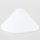 Lampen-Baldachin 118x57mm Kunststoff weiß Pyramiden Form