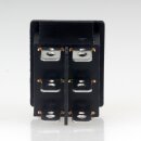 Einbau-Wippschalter rot beleuchtet 2-polig EIN/AUS/EIN 30x22mm 250V/15A
