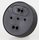 Lampen Leuchten Baldachin 70x24mm Kunststoff schwarz Abzweigbaldachin mit Bajonettdeckel